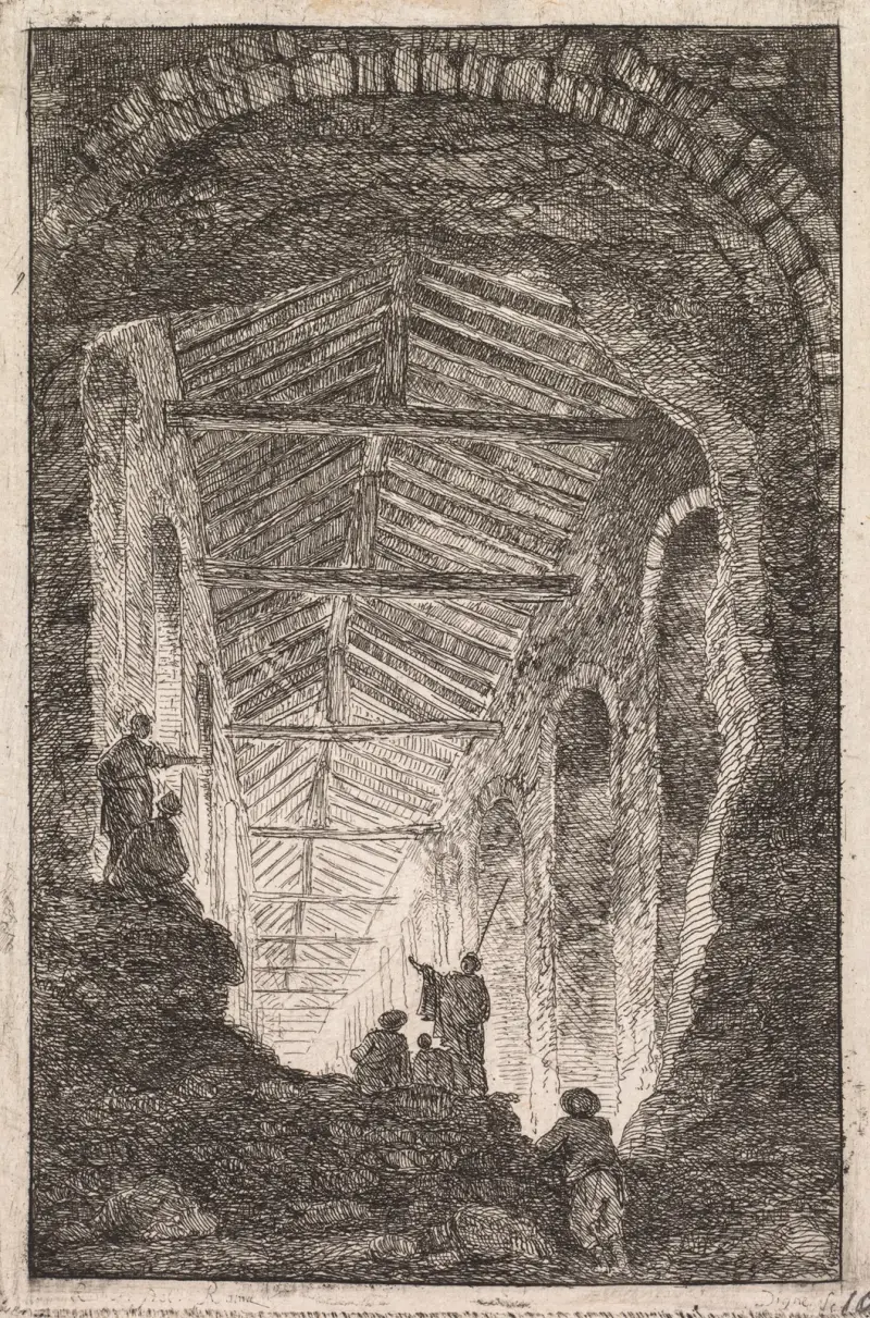Antyczna galeria, Hubert Robert