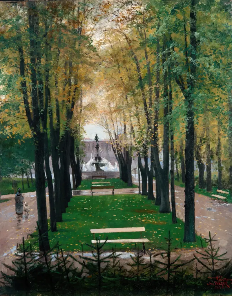View from the Windows of the Fürstenberg Gallery av Hugo Birger