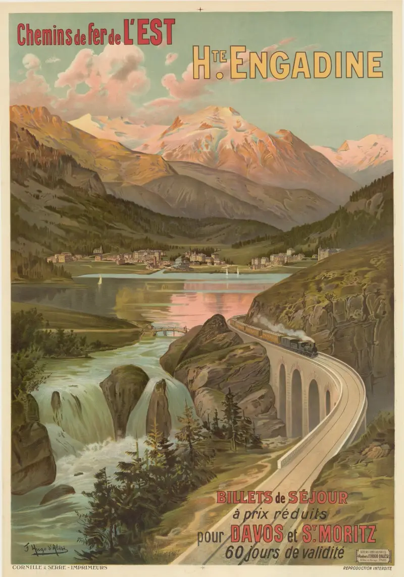 Chemins de fer de l’Est Haute Engadine av Frederic Hugo d’Alési