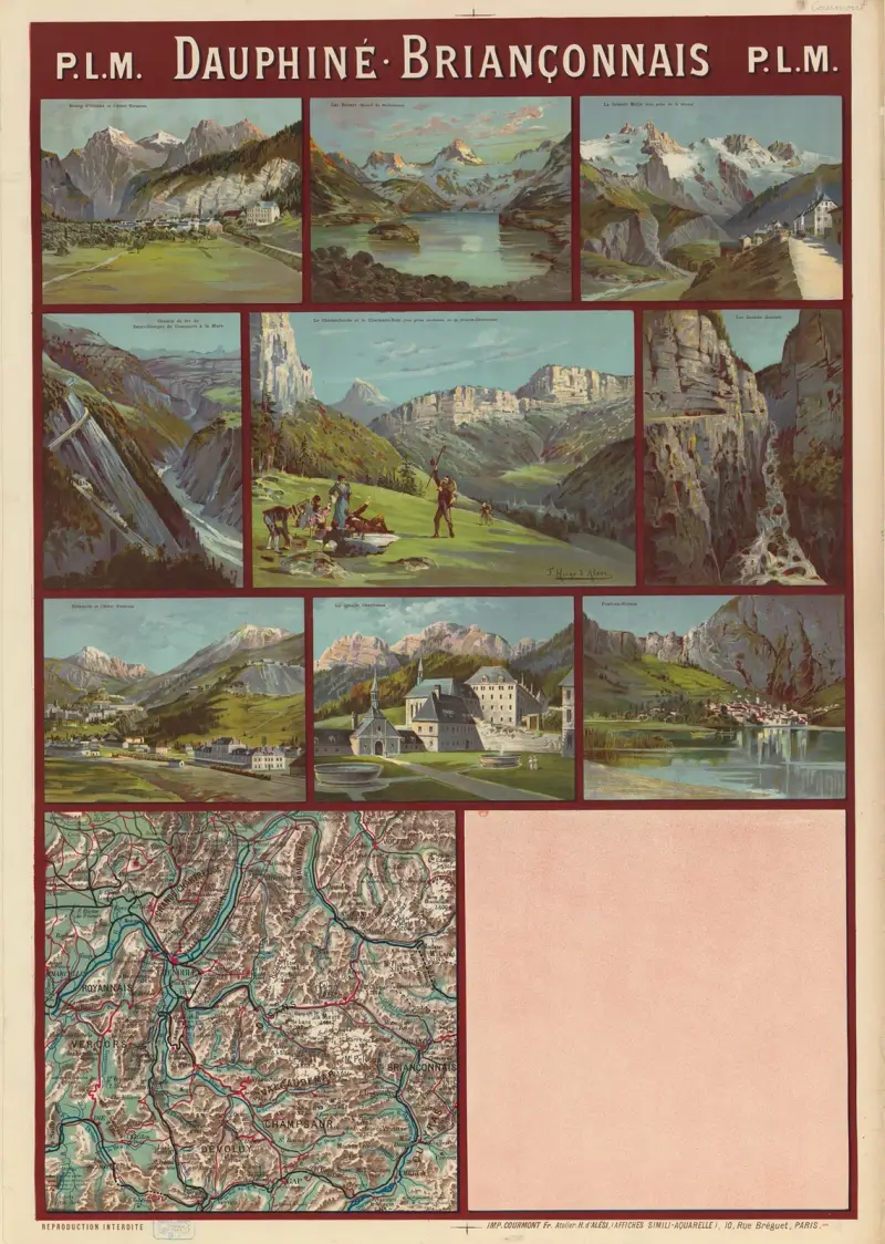 PLM. Dauphiné. Briançonnais. Alpes du Dauphiné et du Briançonnais av Frederic Hugo d’Alési