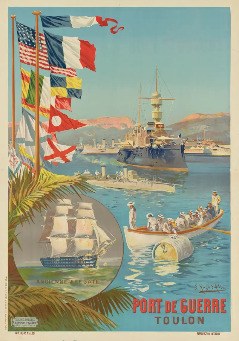 Örlogshamn. Toulon av Frederic Hugo d’Alési