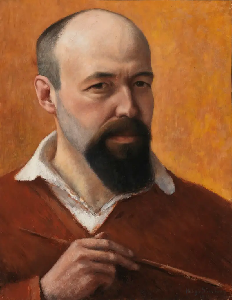 Selbstbildnis, 1914 von Hugo Simberg