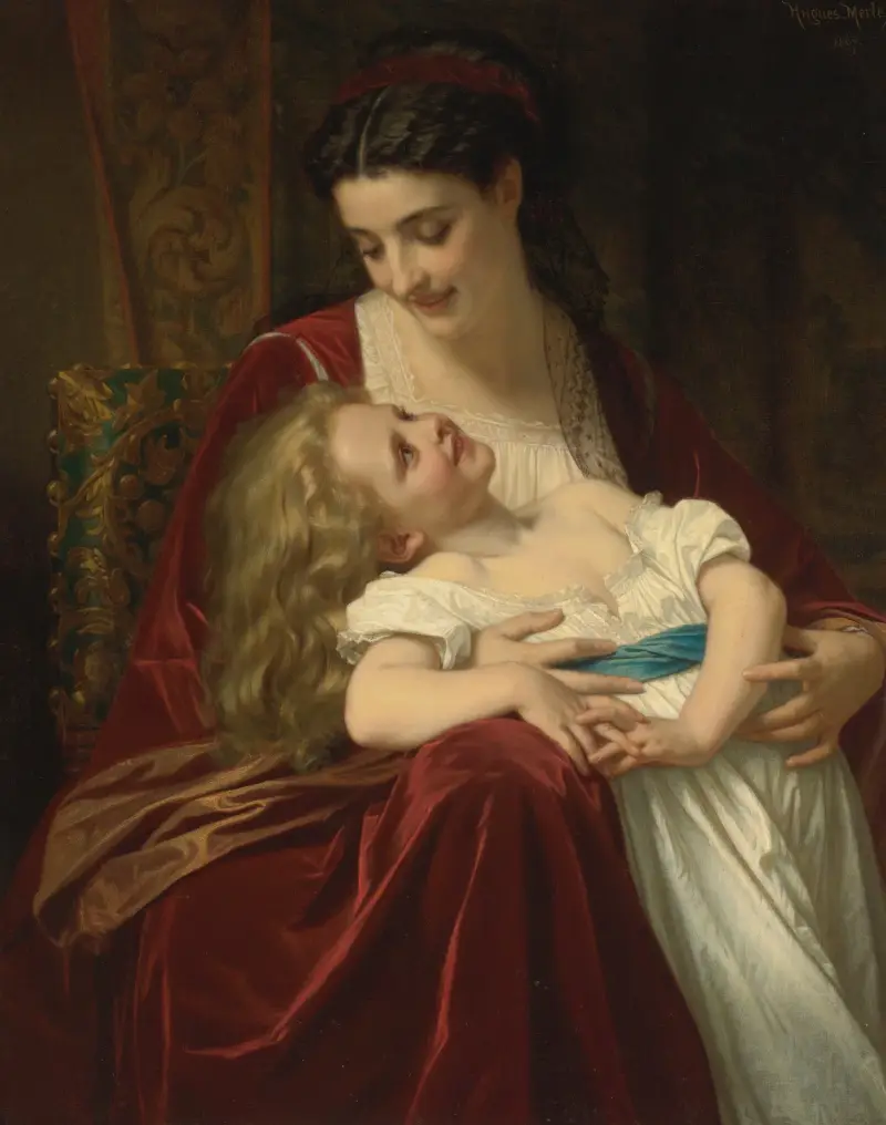 Mütterliche Zuneigung von Hugues Merle