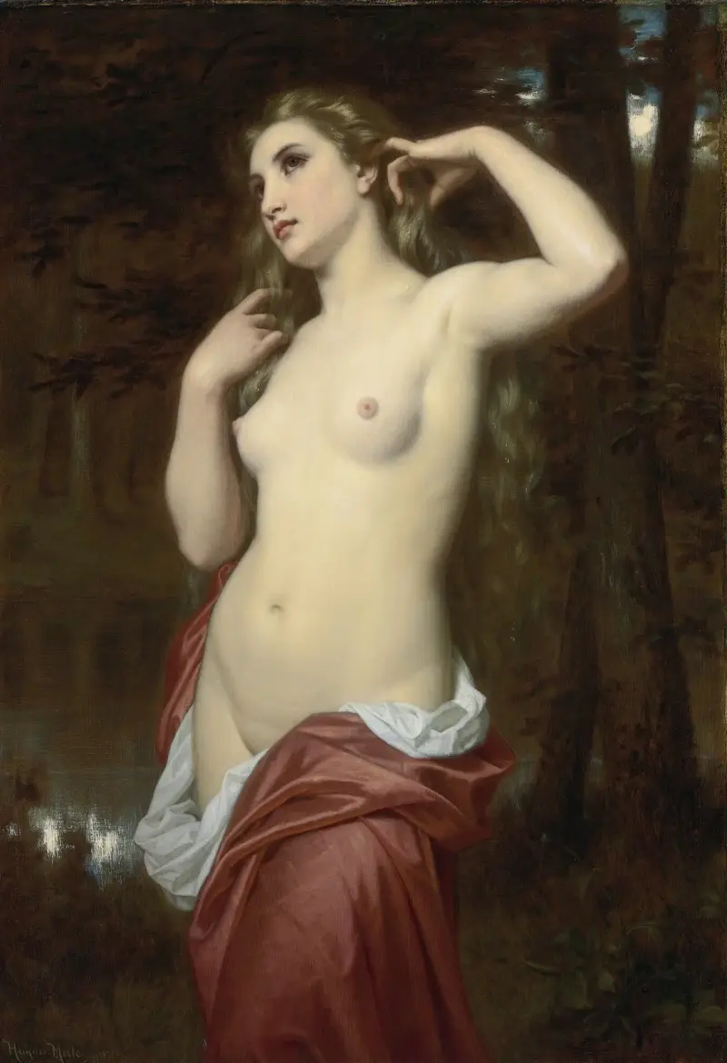 Koupající se, Hugues Merle
