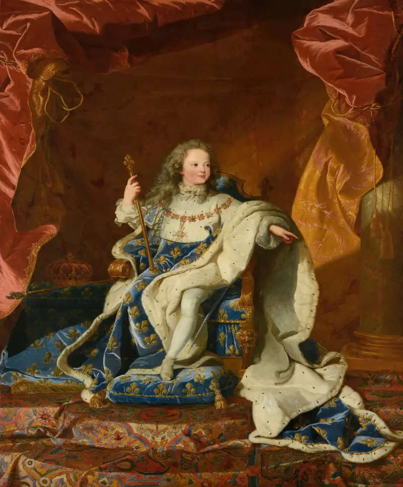 Louis XV, roi de France et de Navarre av Hyacinthe Rigaud