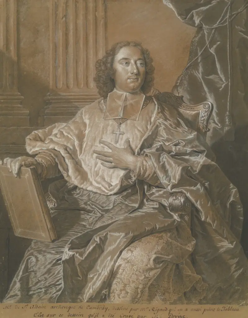 Monseigneur Charles de Saint-Albin, Erzbischof von Cambrai von Hyacinthe Rigaud