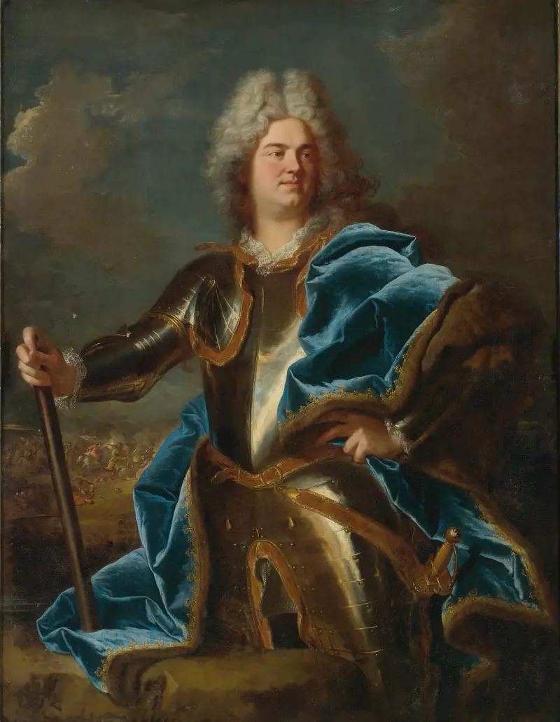 Portrait of A Man, Traditionally Called Claude Louis Hector, Duc De Villars av Hyacinthe Rigaud