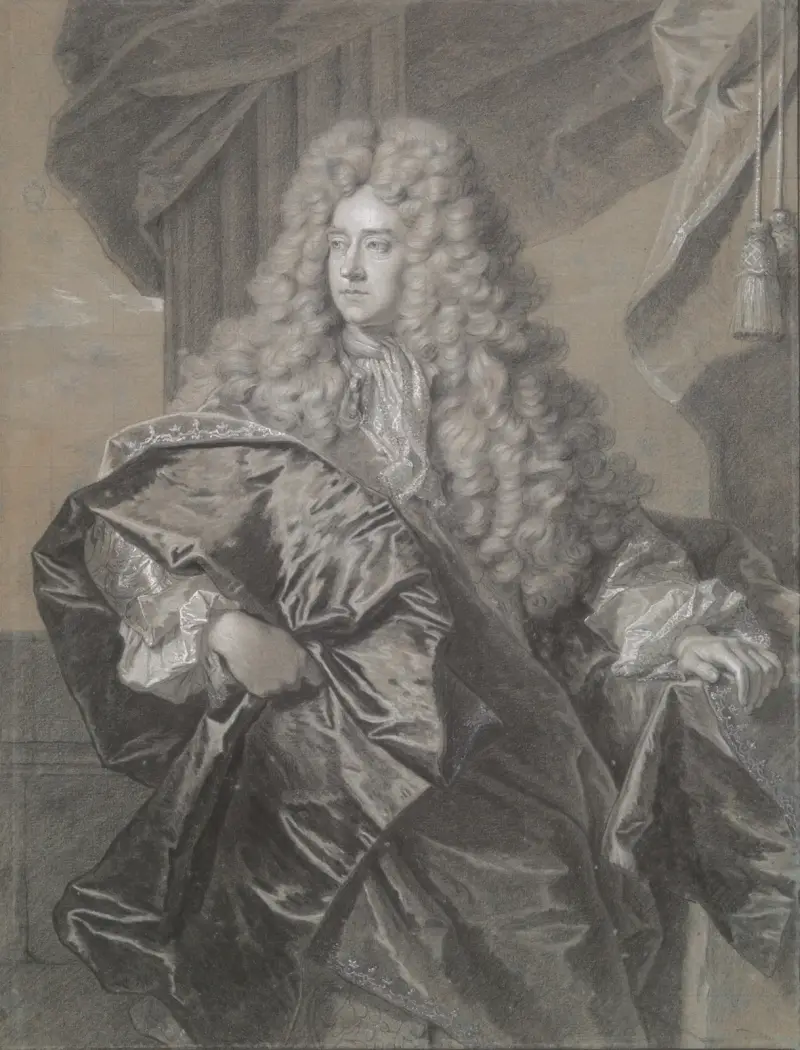 Portrait of Edward Villiers, First Earl of Jersey av Hyacinthe Rigaud