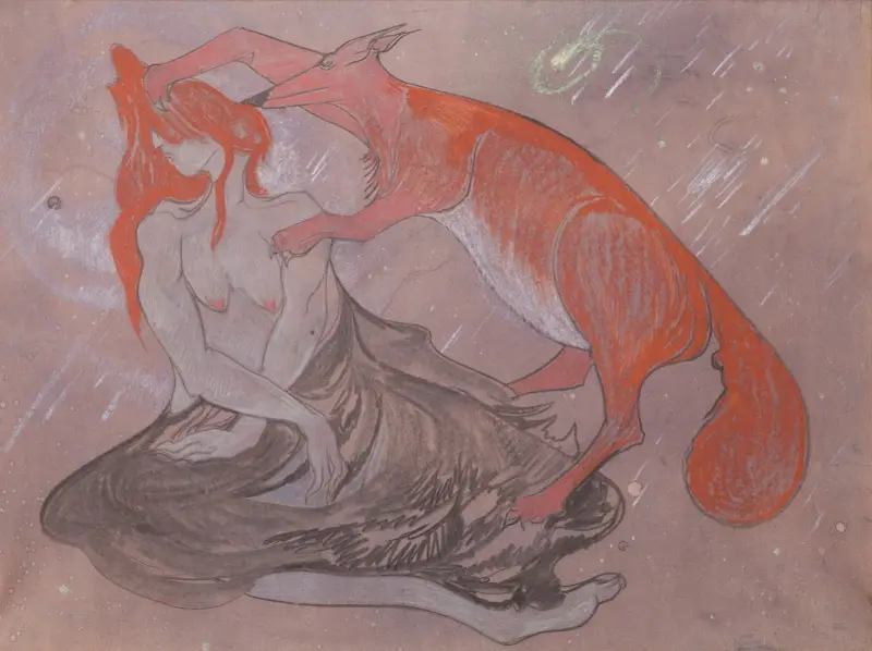 Caterpillar, from the series; ‘Astronomical compositions’ av Stanisław Ignacy Witkiewicz
