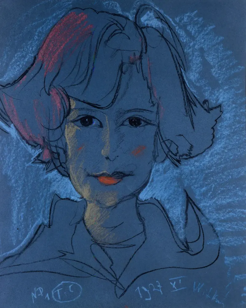 Portrait of Anna Nawrocka av Stanisław Ignacy Witkiewicz