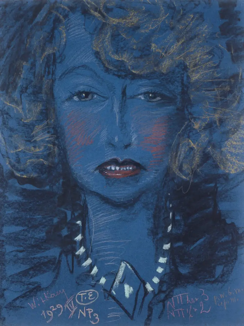 Porträtt av Nena Stachurska, 1929 av Stanisław Ignacy Witkiewicz