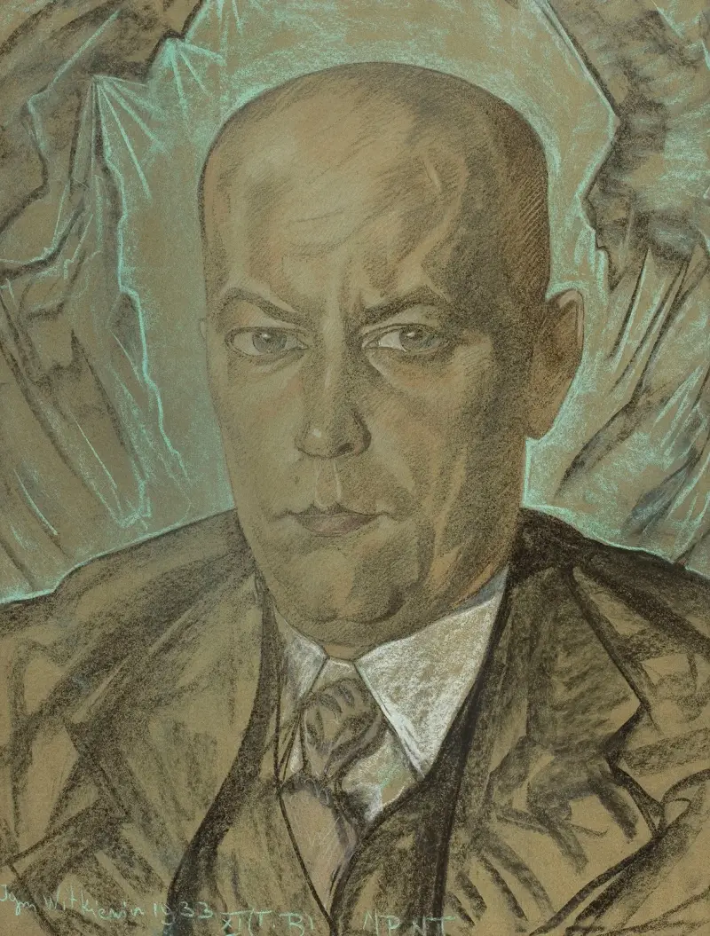 Portrait of Włodzimierz Kotwicz-Gilewski av Stanisław Ignacy Witkiewicz