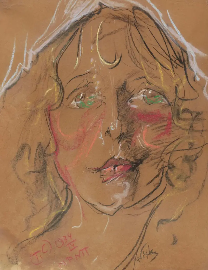 Porträt von Eugenia Bundykowa, 1934 – Nr. 2 von Stanisław Ignacy Witkiewicz