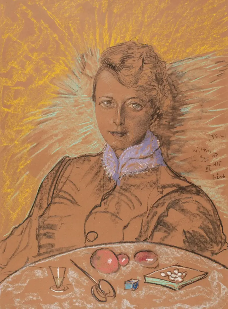 Porträt von Eugenia Bundykowa, 1935 – Nr. 2 von Stanisław Ignacy Witkiewicz