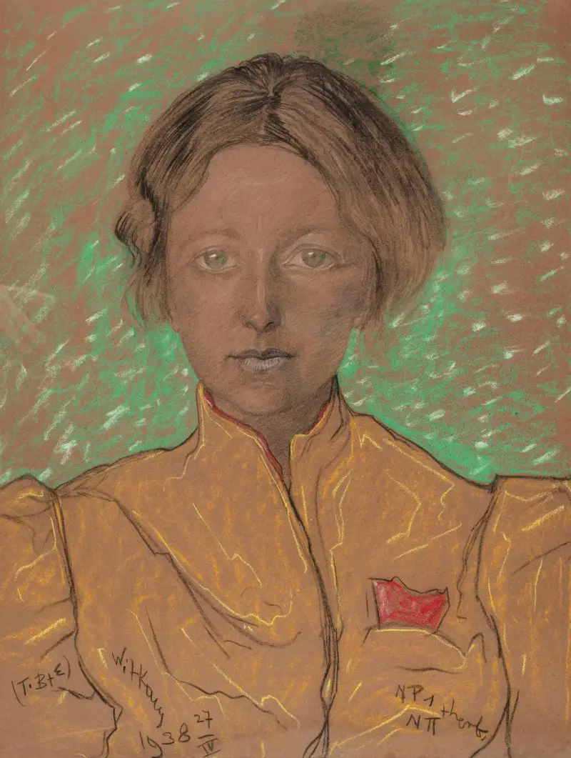 Porträt von Eugenia Bundykowa, 1938 von Stanisław Ignacy Witkiewicz
