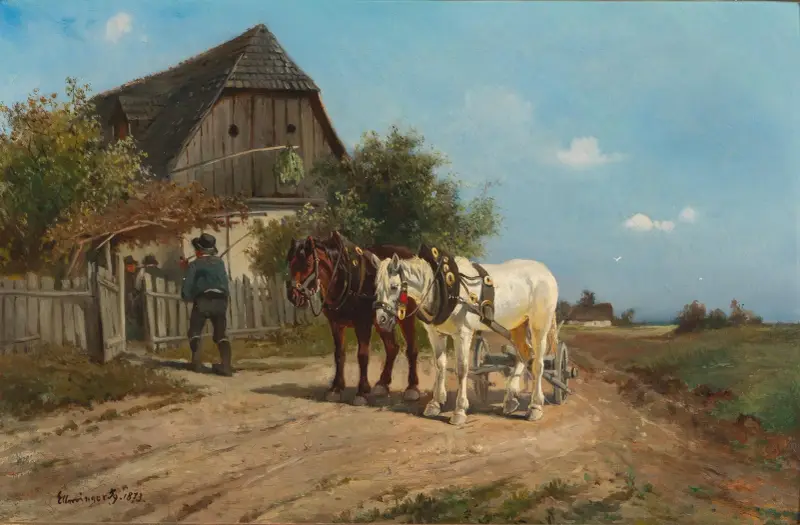 Besuch beim Heurigen von Ignaz Ellminger