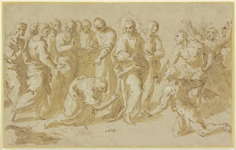 Kristus a cizoložnice, Jacopo Palma il Giovane