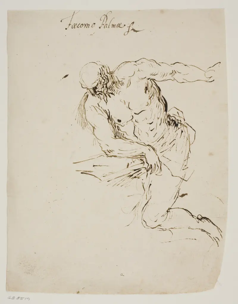 Knælende Skt Hieronymus, læsende av Jacopo Palma il Giovane