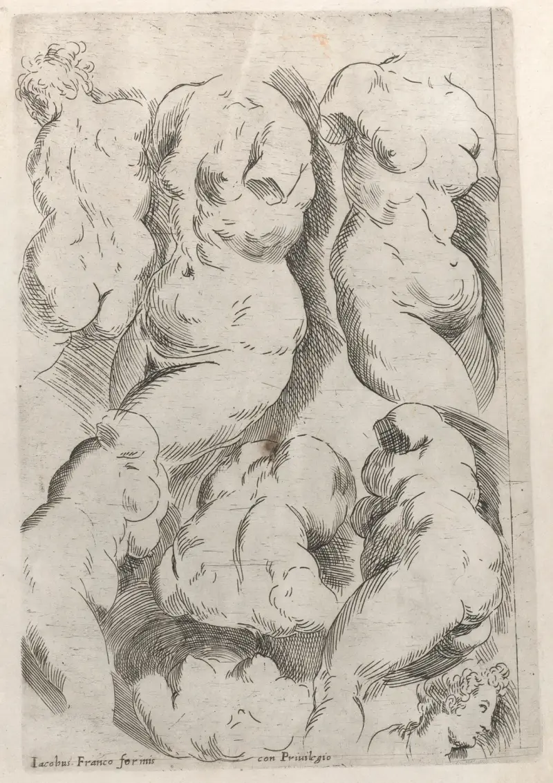 Regole per Imparar a Disegnar i corpi humani Pl.10 av Jacopo Palma il Giovane