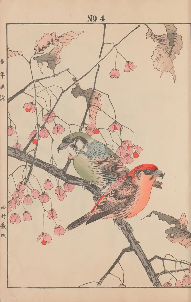 Keinen kachō gafu Pl.127 av Imao Keinen
