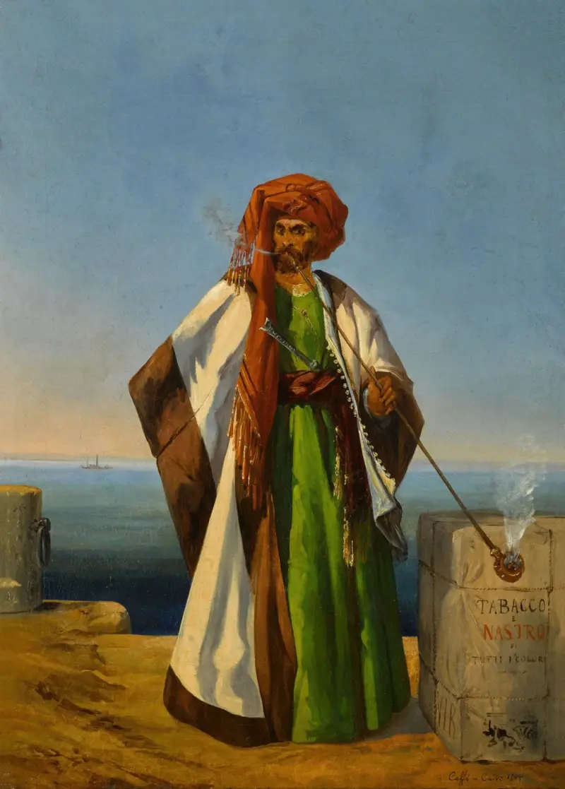 The Tobacco Merchant av Ippolito Caffi