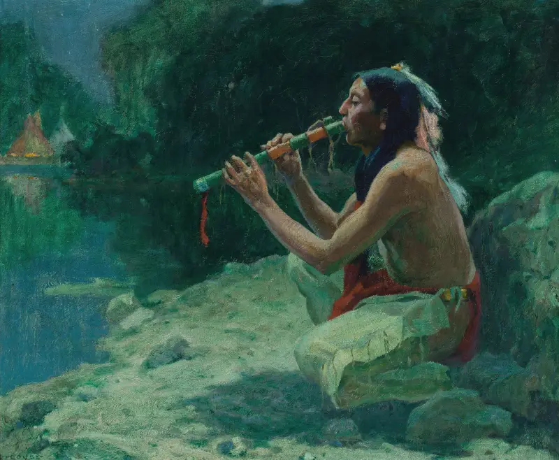 The Call of the Flute av Eanger Irving Couse