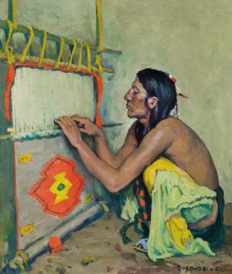 Die Weberin von Eanger Irving Couse