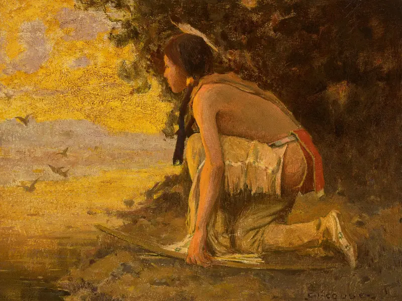 Číhání na zvěř, Eanger Irving Couse