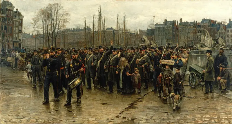 Transport of colonial soldiers av Isaac Israëls