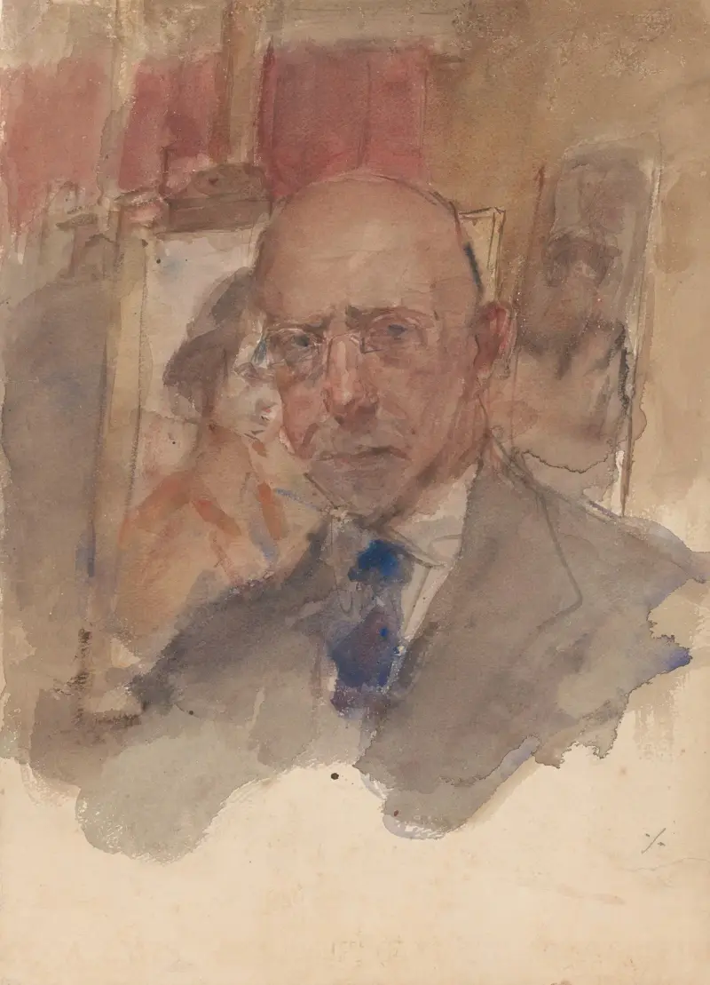 Zelfportret van Isaac Israels av Isaac Israëls