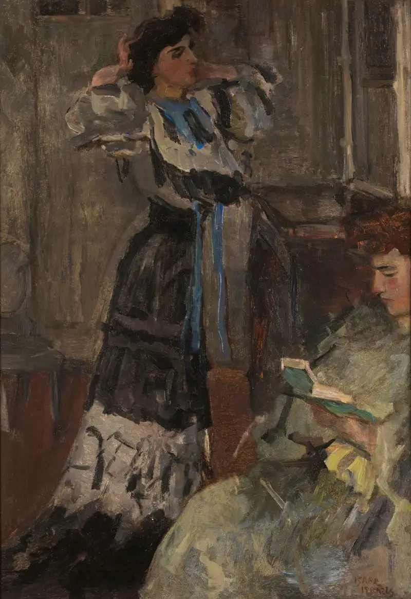 Zwei Frauen im Interieur av Isaac Israëls