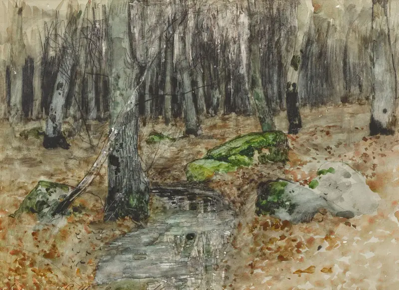 Waldlandschaft von Isaac Levitan