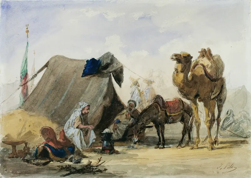 Obozowisko arabskie, Isidore Pils