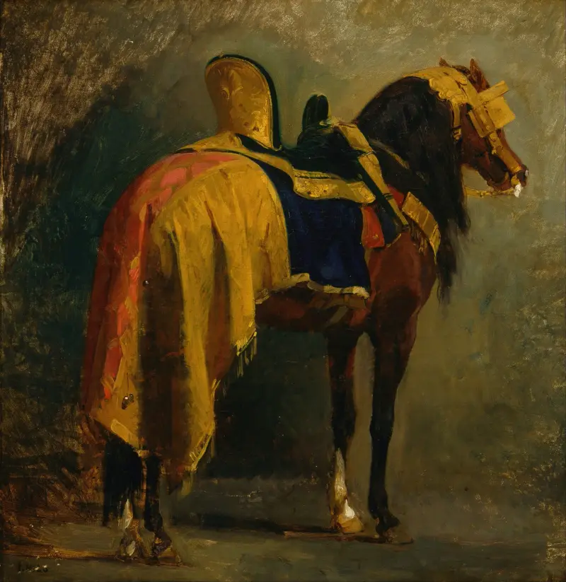 Behangenes Pferd von Isidore Pils