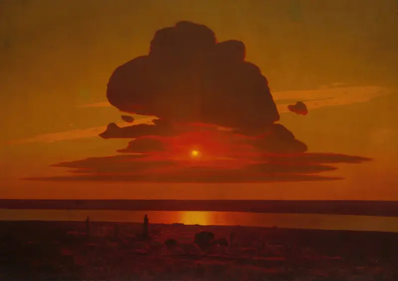 Red Sunset on the Dnieper (1905–8) av Arkhip Ivanovich Kuindzhi