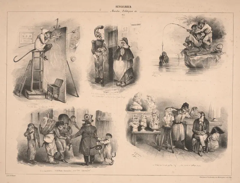 Upptokigheter. Moral, politik m.m., pl. 2 av J. J. Grandville