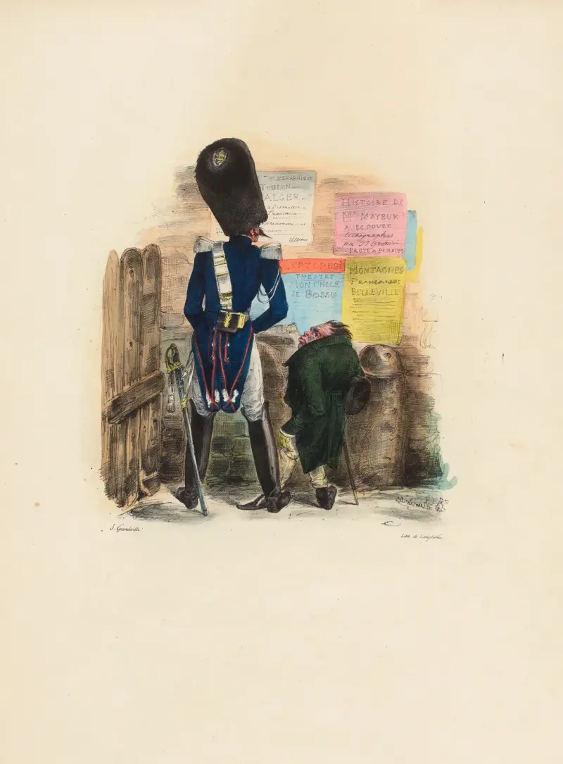 Se upp, militär! av J. J. Grandville