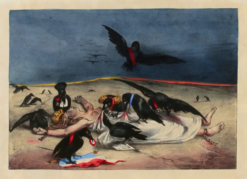 Francja wydana wszelkiego rodzaju kruk
om, J. J. Grandville