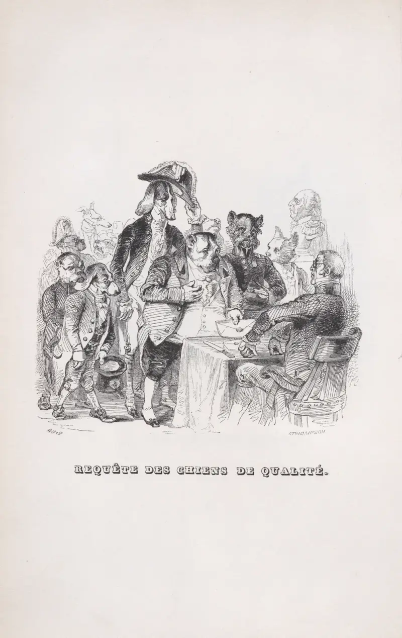 Begäran om kvalitetshundar av J. J. Grandville