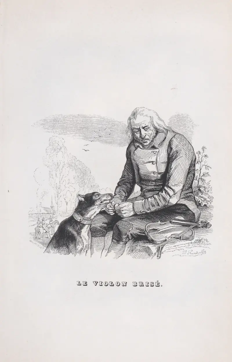 Den trasiga violinen av J. J. Grandville