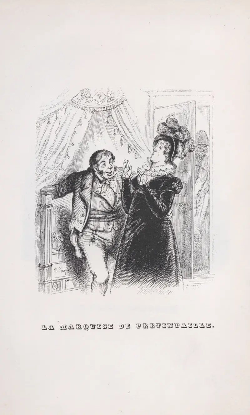 Den lättsinniga markisinnan av J. J. Grandville