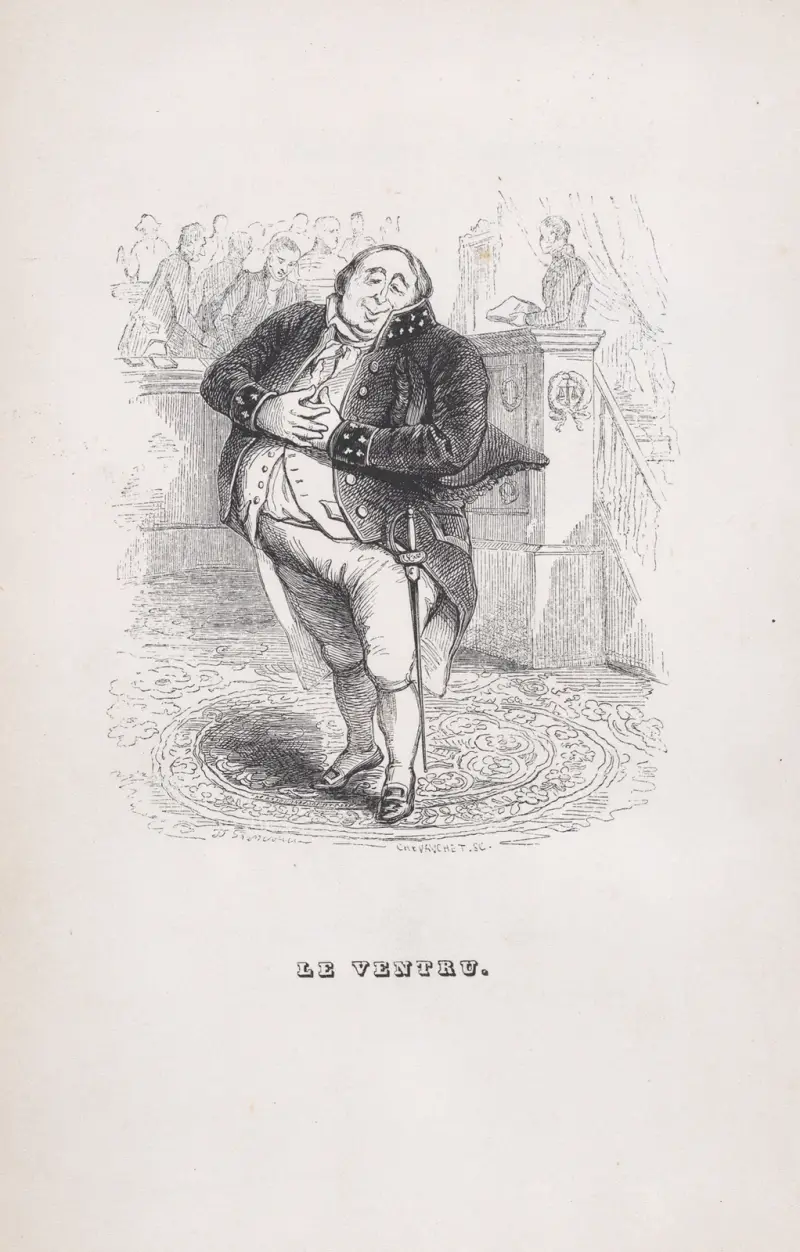 Den trindmagade mannen av J. J. Grandville