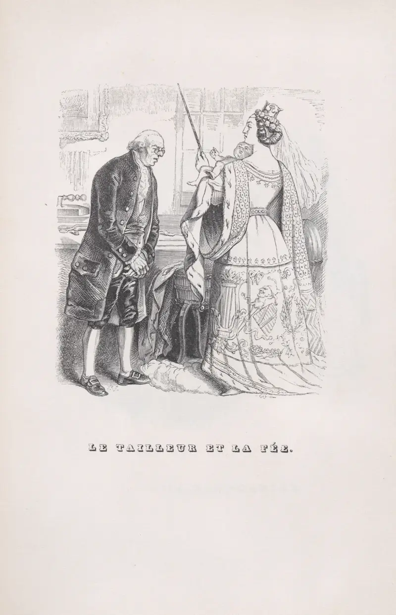 Skräddaren och älvan av J. J. Grandville