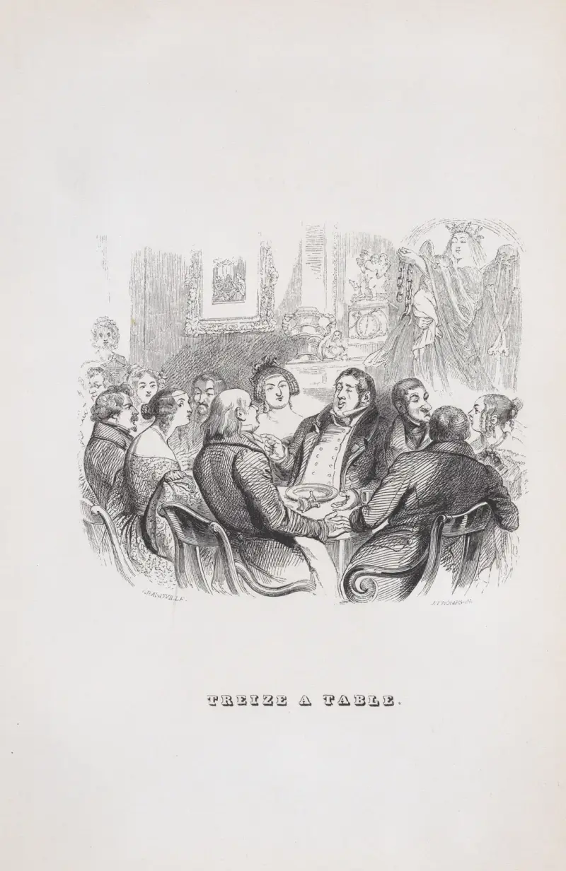 Tretton vid bordet av J. J. Grandville