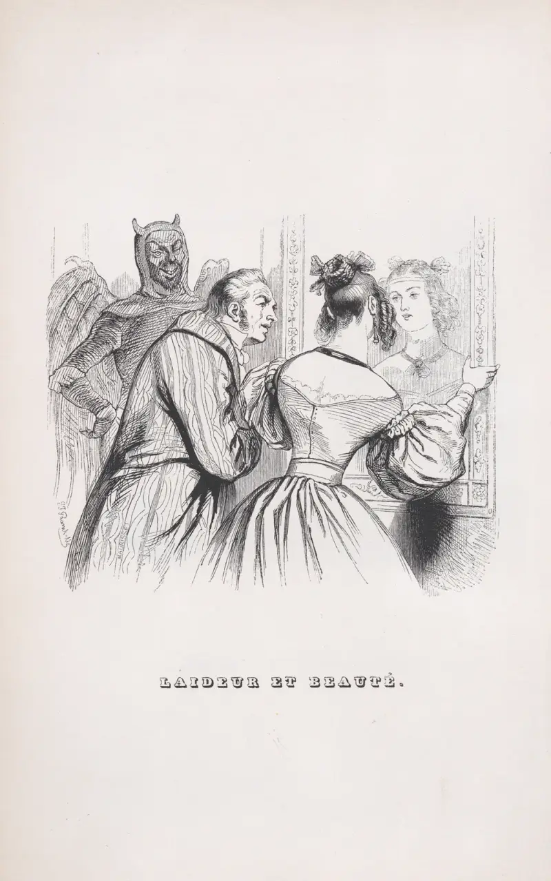 Hässlichkeit und Schönheit von J. J. Grandville