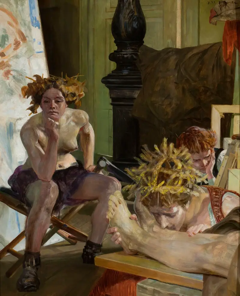 Der Tod des Künstlers von Jacek Malczewski