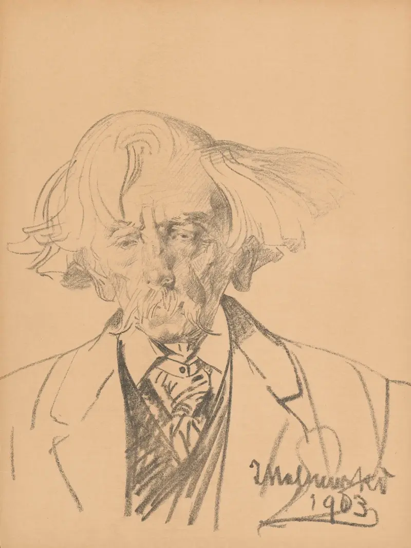 Porträtt av en gammal man av Jacek Malczewski