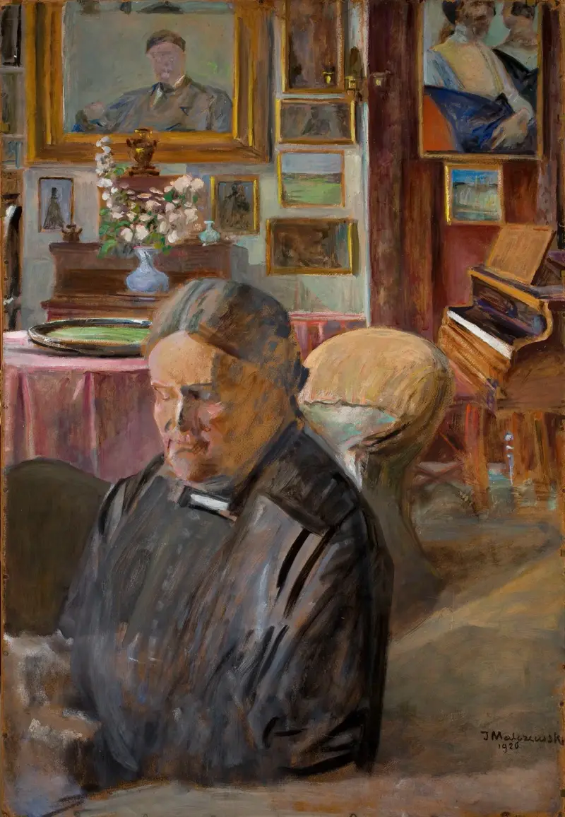 Helena, konstnärens syster, inomhus av Jacek Malczewski