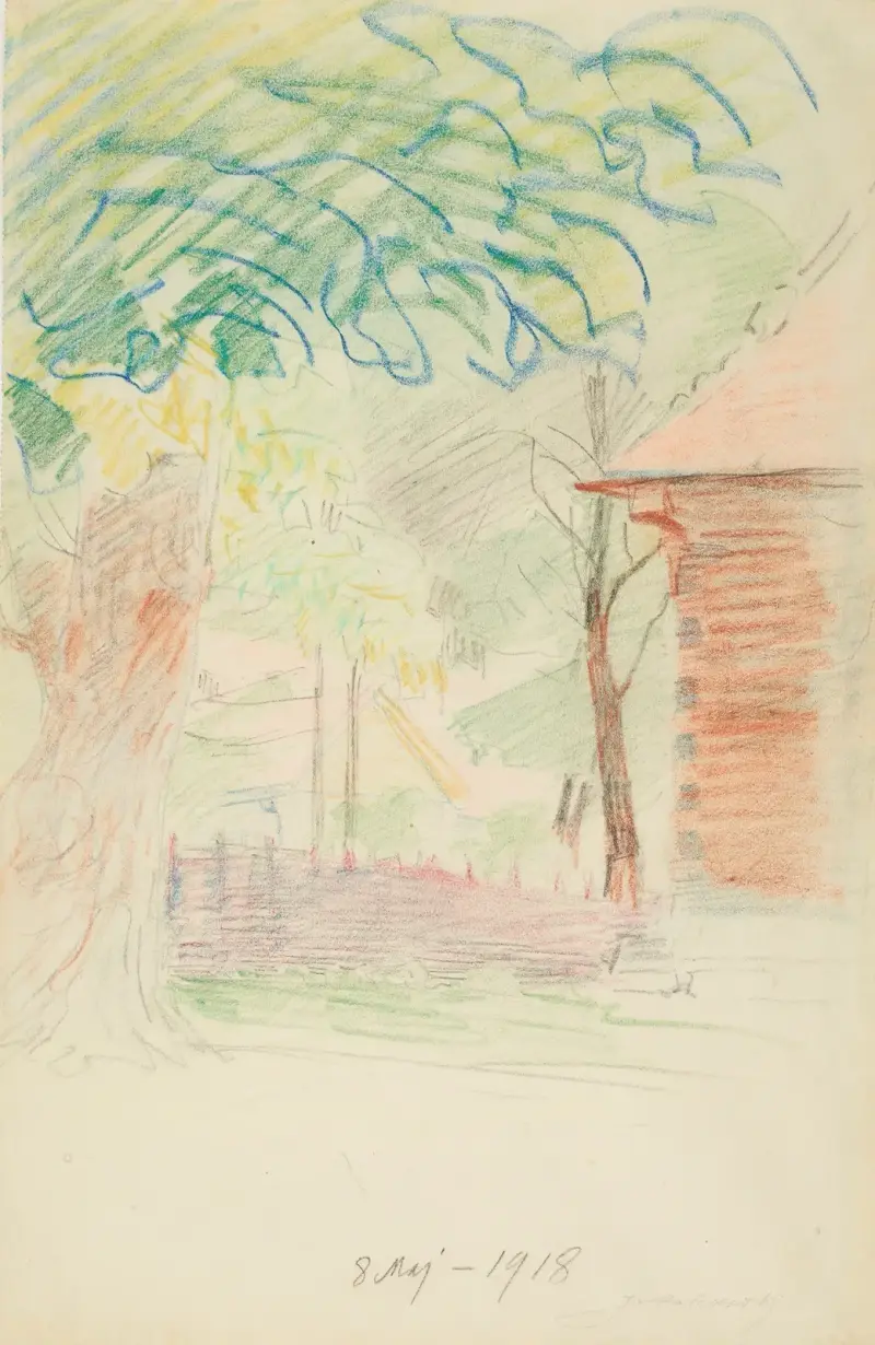 Motiv från Lusławice av Jacek Malczewski