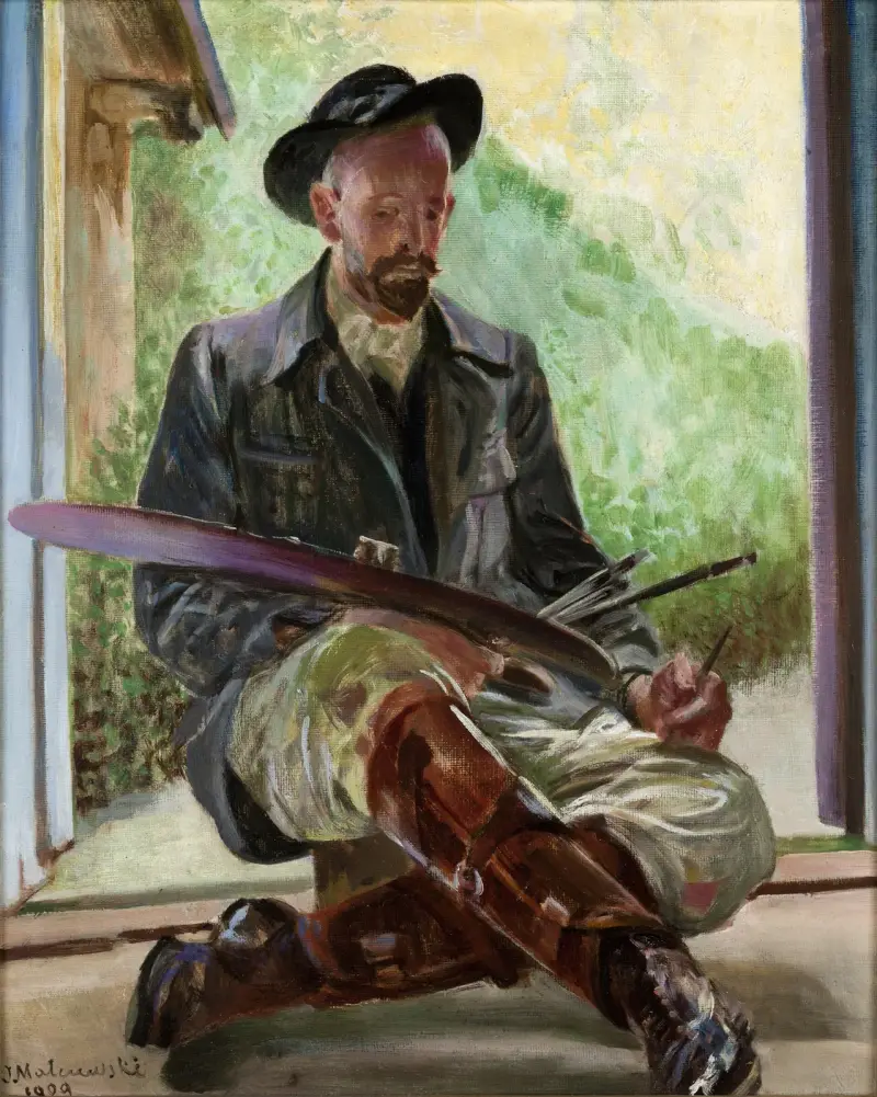 Meine Modelle – Triptychon (Mittelteil), 1909 – Nr. 1 von Jacek Malczewski